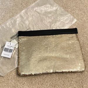 NEW COVERGIRL Gold Sequined Makeup Bag Fall 2014 Collection